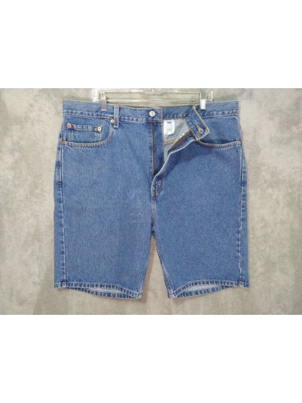 Vintage Levis 505 Shorts Mens 40 Blue Denim Regular Fit Y2K Jort Dadcore